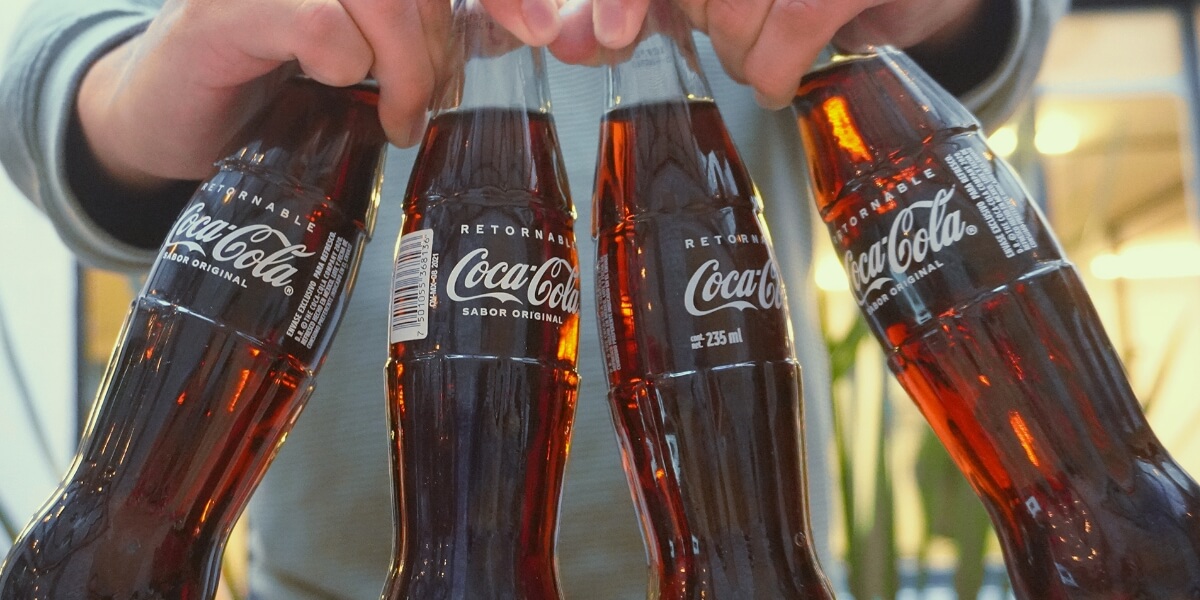 botellas de coca-cola